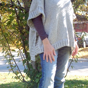 Easy to knit poncho pattern, Knit poncho, Simple to knit poncho pattern, Poncho pattern to knit, knitting pattern, poncho pattern, image 4