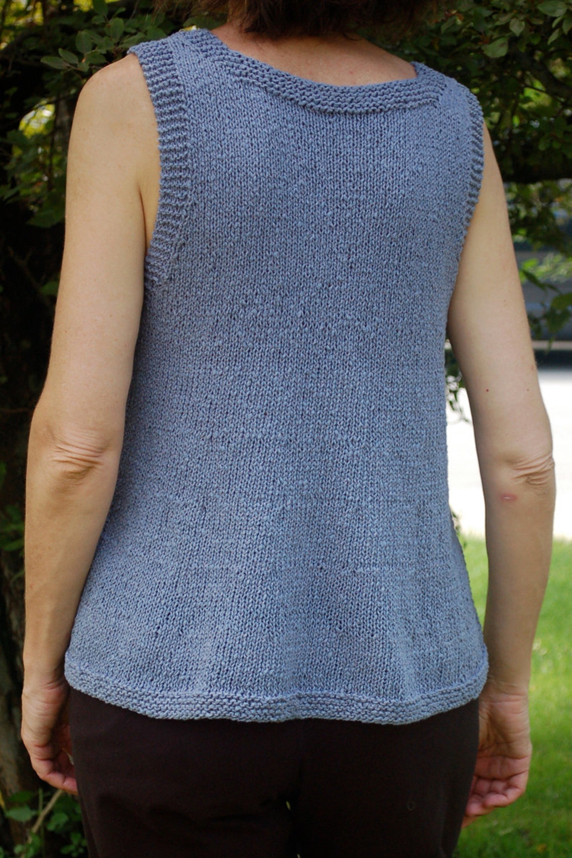 Easy to Knit Summer Tank Sleeveless Sweater Aline Top Etsy