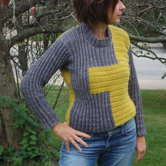 Two Color Pullover Knitting Pattern Pullover To Knit Intarsia Pulllover Knit Pullover Pdf Pattern To Knit Textured Pullover Two Color Pullover Knitting Pattern Pullover To Knit Intarsia Pulllover Knit Pullover Pdf Pattern To Knit Textured Pullover