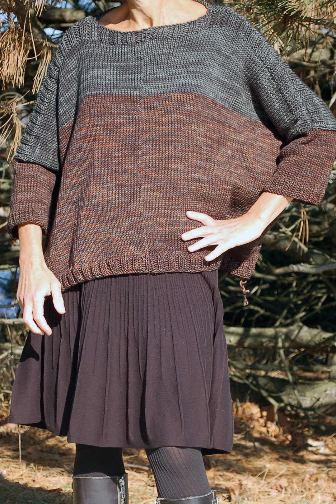 Oversized Pullover, Easy Knitting Pattern - Etsy