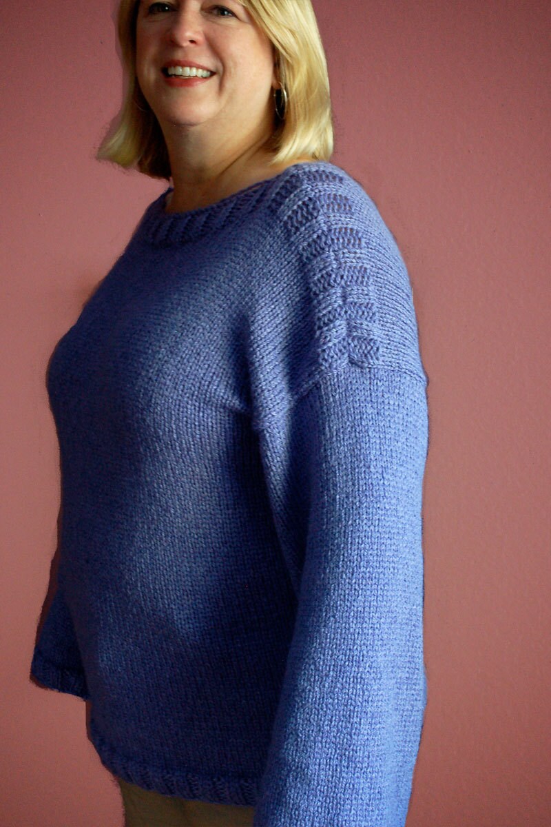 Machine Knitting Pattern, Pullover, Knitting Pattern, Easy to Knit ...