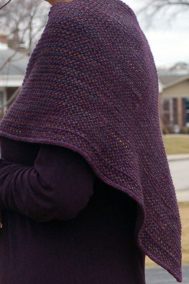 woolen triangle shawl