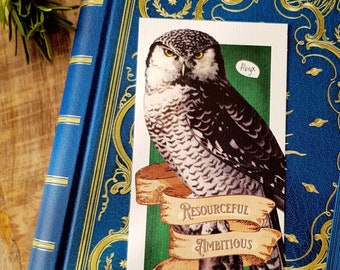 Owl House bookmark - Resourceful, Ambitious, Determined, Cunning - Magical School for Witch and Wizard