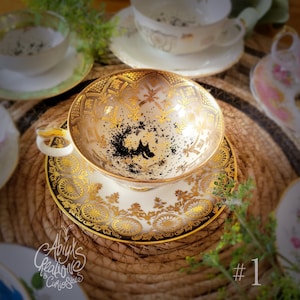 My dear.. You have the Grimm Magic Teacup & Saucer Divination Wizard School Handpainted image 3