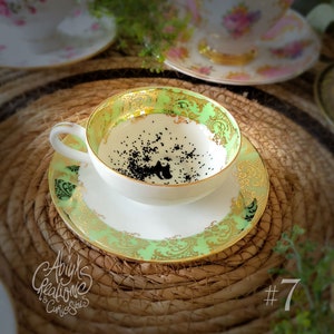 My dear.. You have the Grimm Magic Teacup & Saucer Divination Wizard School Handpainted image 7