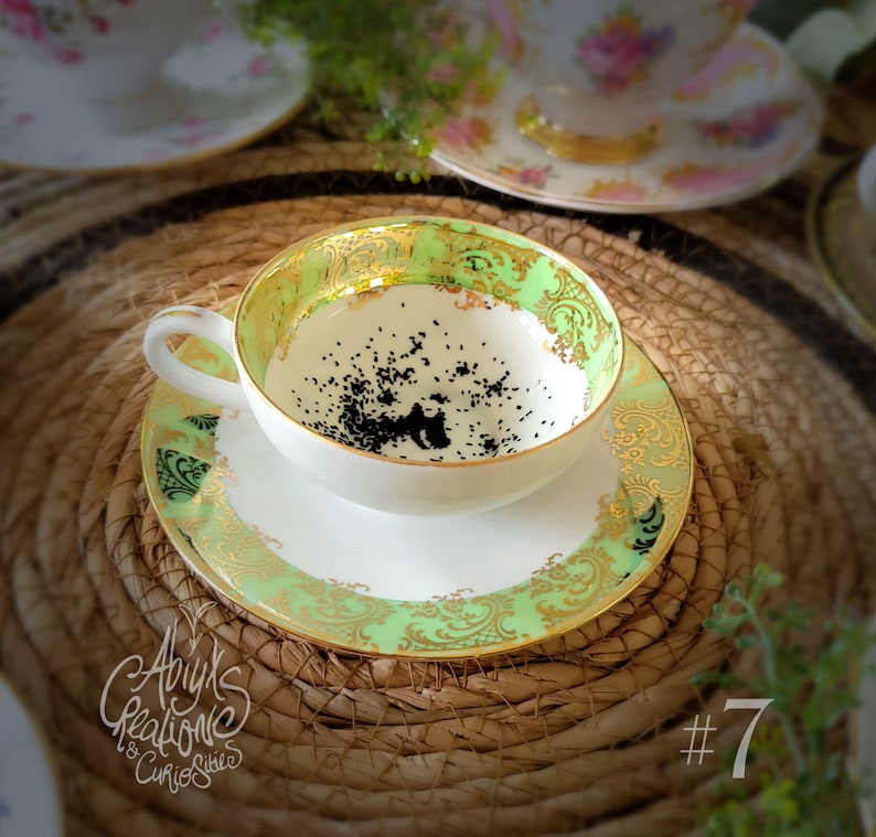 My dear.. You have the Grimm Magic Teacup & Saucer Divination Wizard School Handpainted image 7