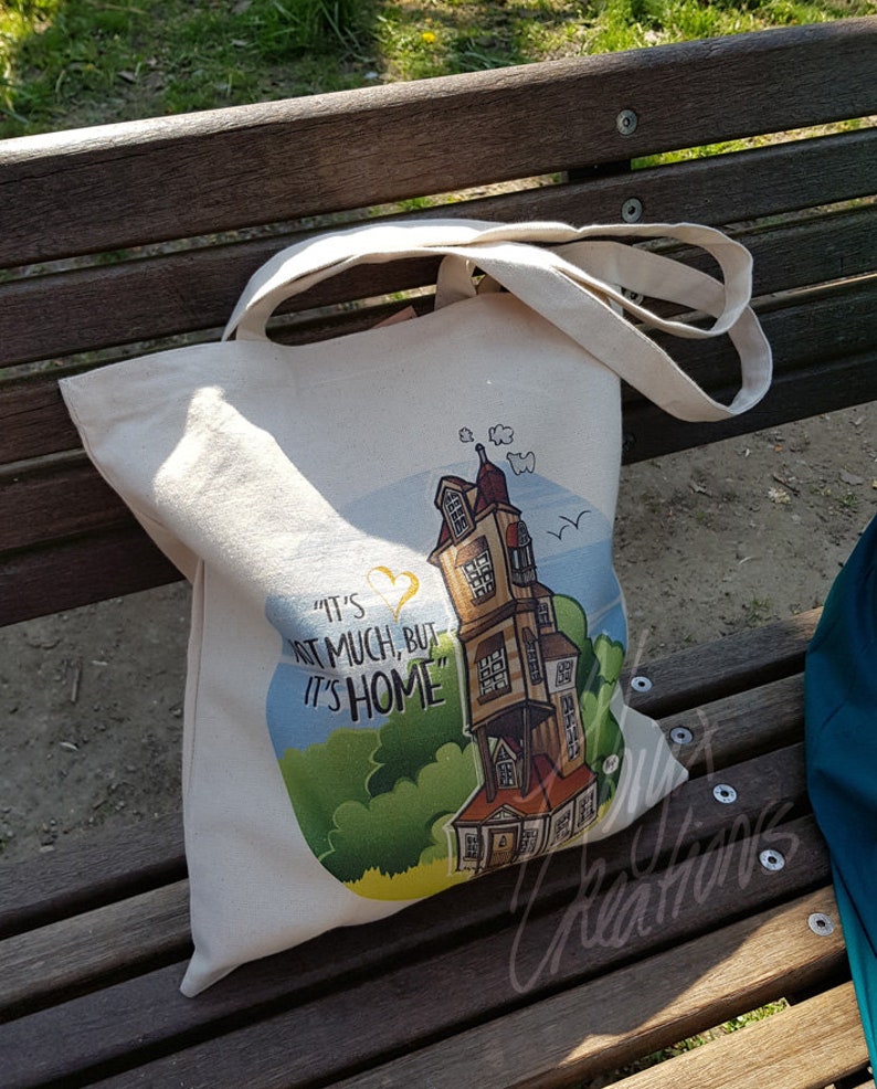 Weasley Harry Potter inspired The Burrow Home heavy duty totebag
