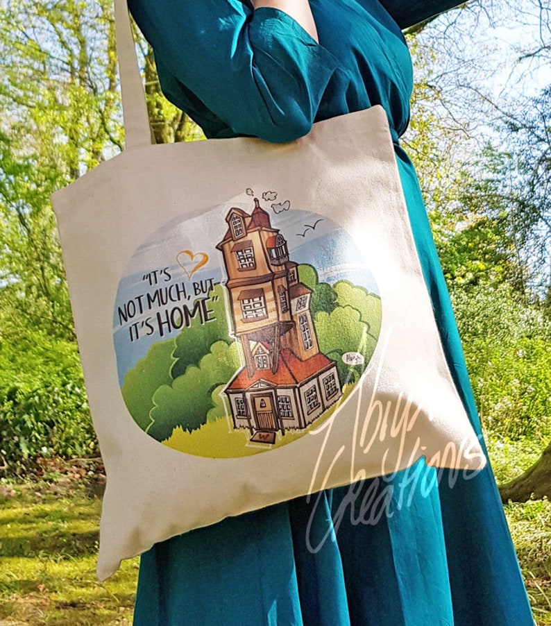 Weasley Harry Potter inspired The Burrow Home heavy duty totebag