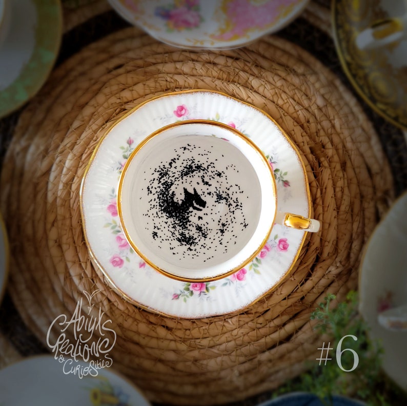 My dear.. You have the Grimm Magic Teacup & Saucer Divination Wizard School Handpainted 6