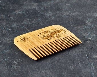 Simple Wooden Comb Beard Comb Wooden Comb Wooden Hair Comb Boyfriend Gift  Groomsmen Gifts Boyfriend Birthday Gift Engraved Comb