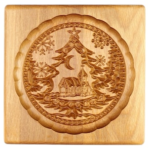 mold for a printed gingerbread Christmas. Wood form