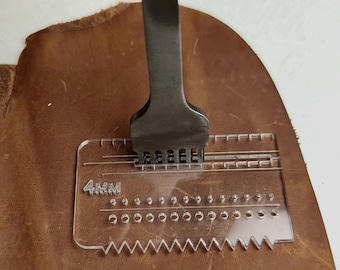 Gabarit pour cuir acrylique, règle de calcul de positionnement, gabarit de pochoir multifonctionnel