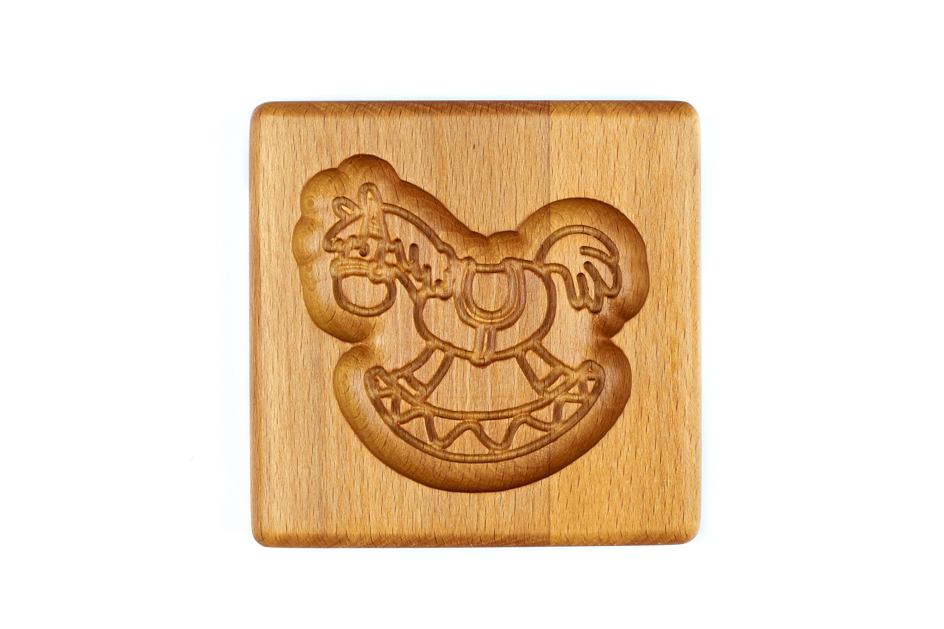 speculaas Baking mold for cookies kashigata mold Christmas Gift Wooden stamp springerle gingerbread or honey cake Horse