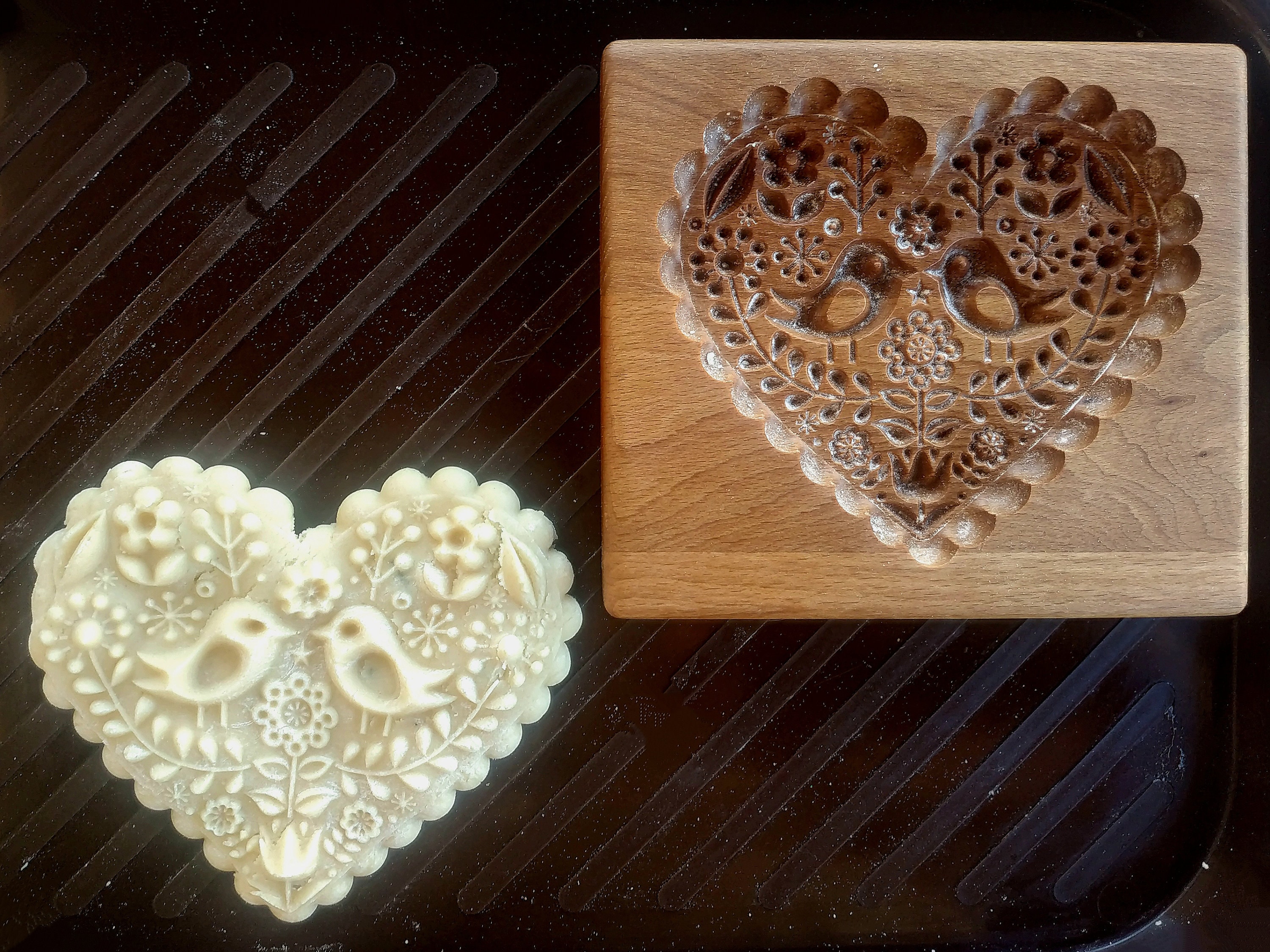 Vintage Wooden Heart Mold — East End Salvage