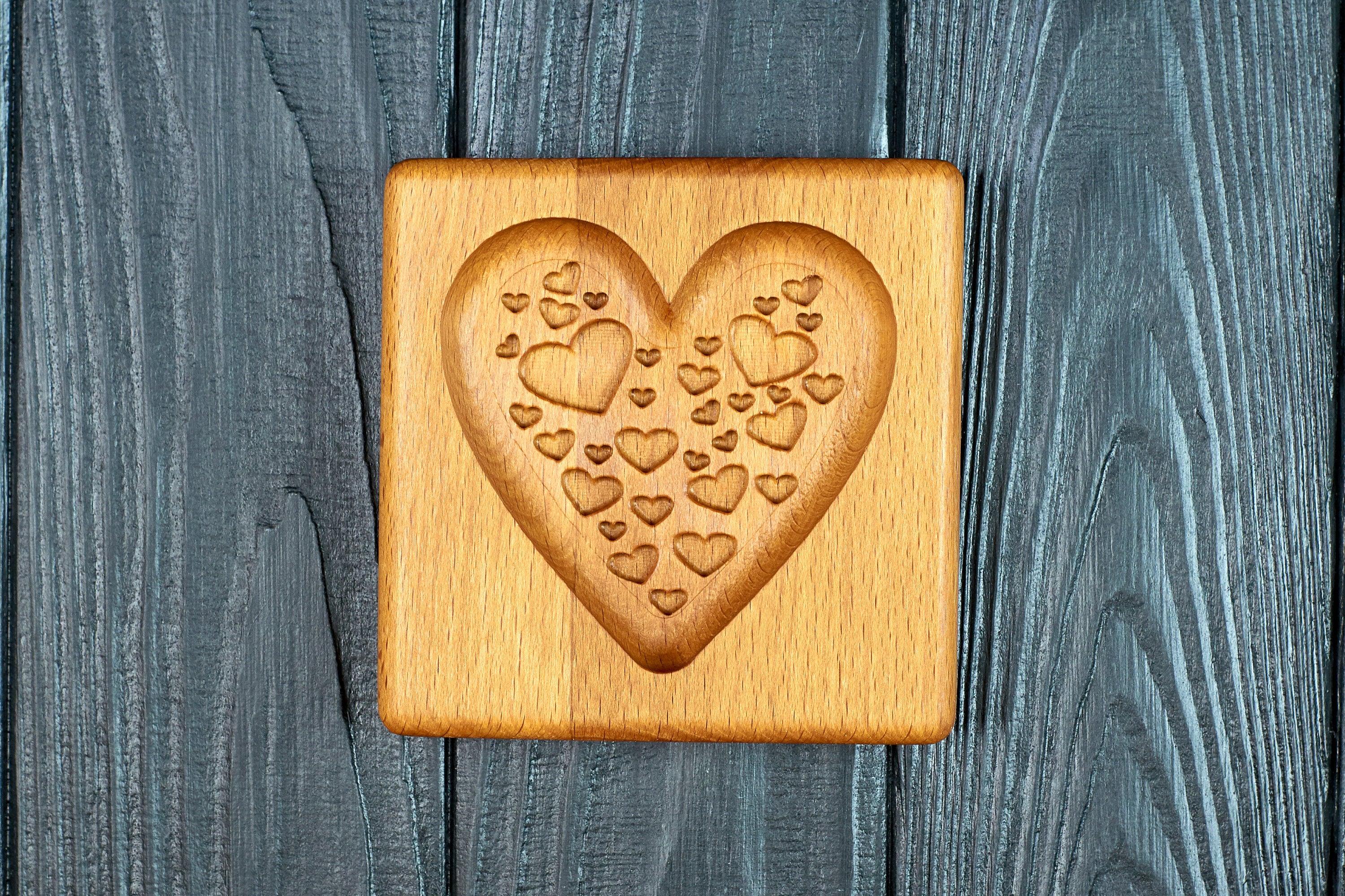 Wooden shortbread mould biscuit hi-res stock photography and