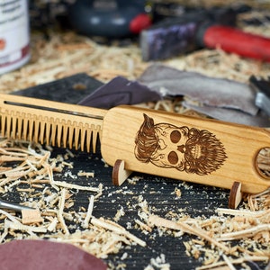 Wooden Comb Anniversary Gift For Husband Beard Comb  Wooden Hair Comb Engraved Comb Husband Gift Mustache Comb Beard Wooden Comb Hair Comb