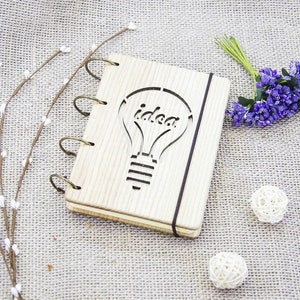 Skizzenbuch Idee Notizbuch aus Holz Personalisiertes Geschenk Personalisiertes Journal Hochzeitsgästebuch Skizzenbuch Notizbuch Notizbuch mit Gravur
