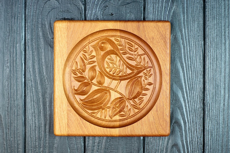 Wooden Carved Gingerbread Cookie Mold .wood Cookie Cutter. Etsy