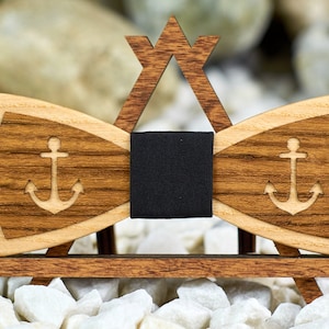 Wooden Bow Tie Anchor Bow Tie For Men Wedding Bow Tie Groomsmen Bow Tie Groom Bow Tie Bow Tie Wedding Bow Tie Rustic Wedding Bow Tie