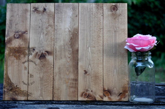 Rustic Wedding Guest Book Shadow Box Wedding Guest Book Wood Guest