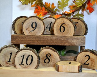 Numbers, rustic wedding table numbers wedding table number rustic wedding log wood table number country wedding sign barn wedding rustic