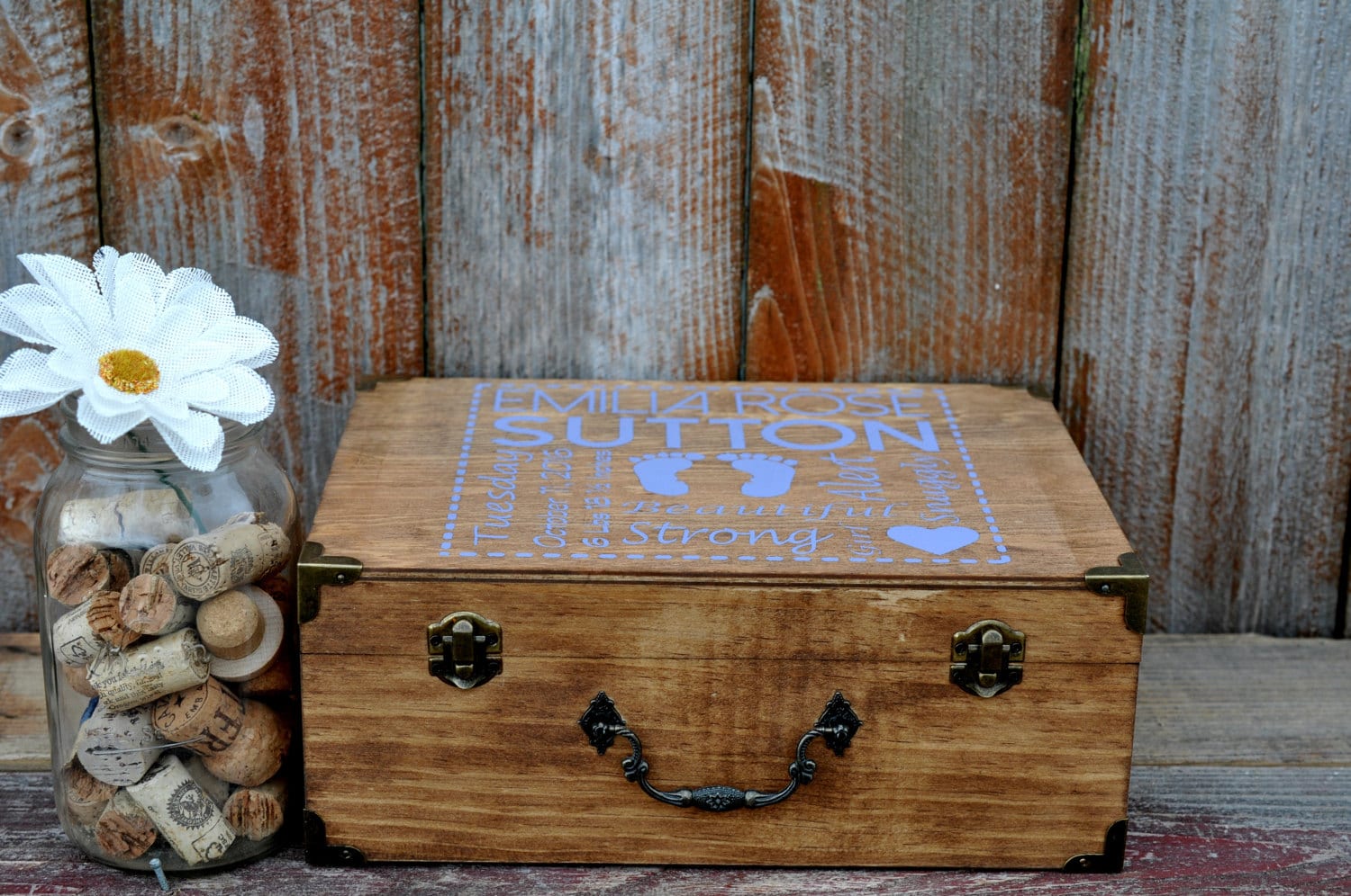 Boîte souvenir souvenir de mariage boîte coffre souvenir Etsy