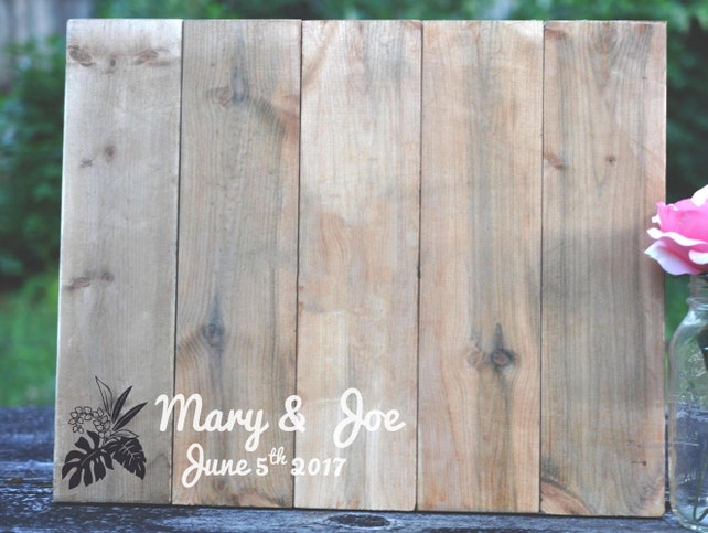 Rustic Wedding Guest Book Alternative Wedding Guest Book Wood