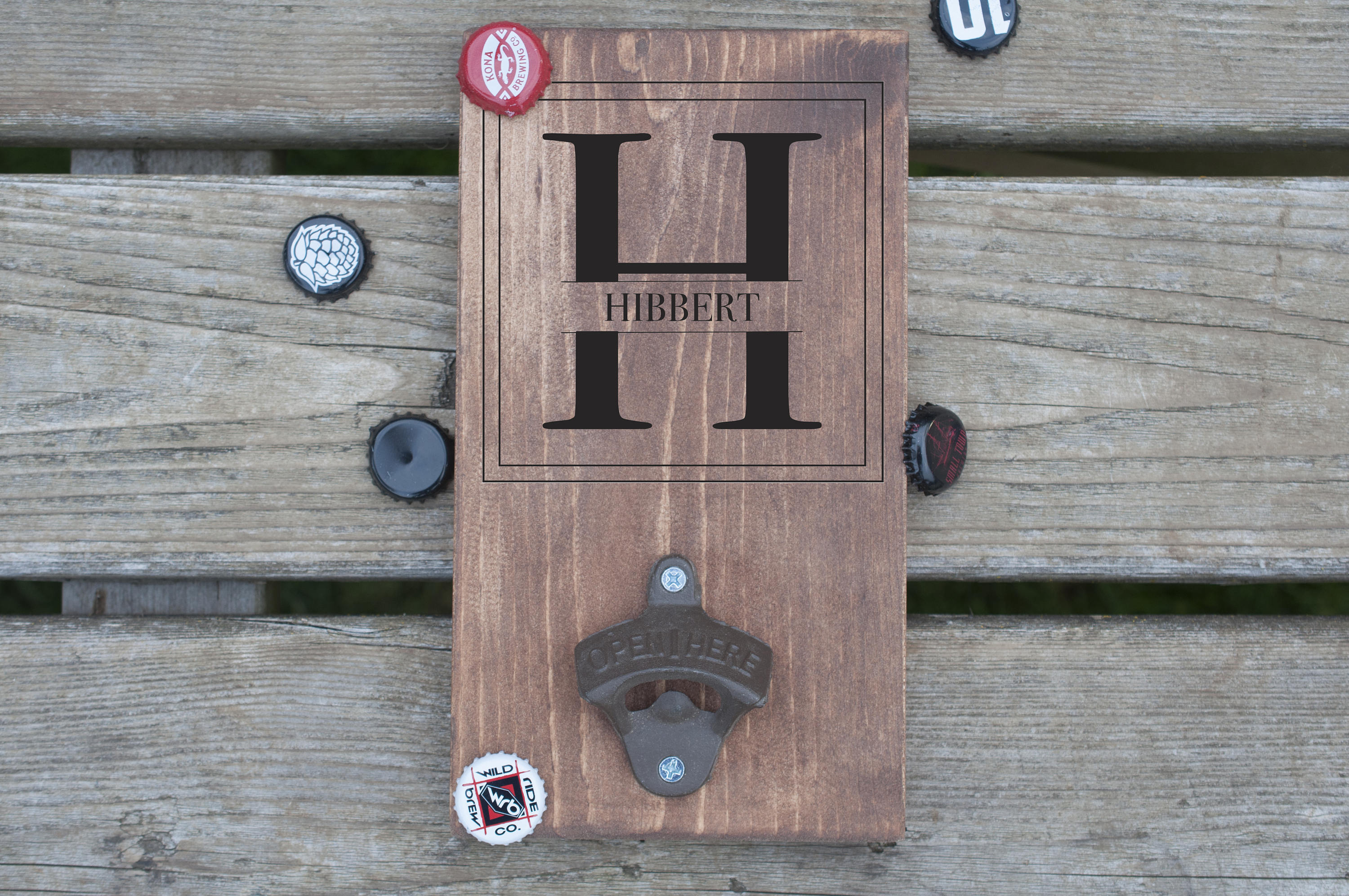 Custom Wood Bottle Opener Board Custom Beer Bottle Opener Etsy