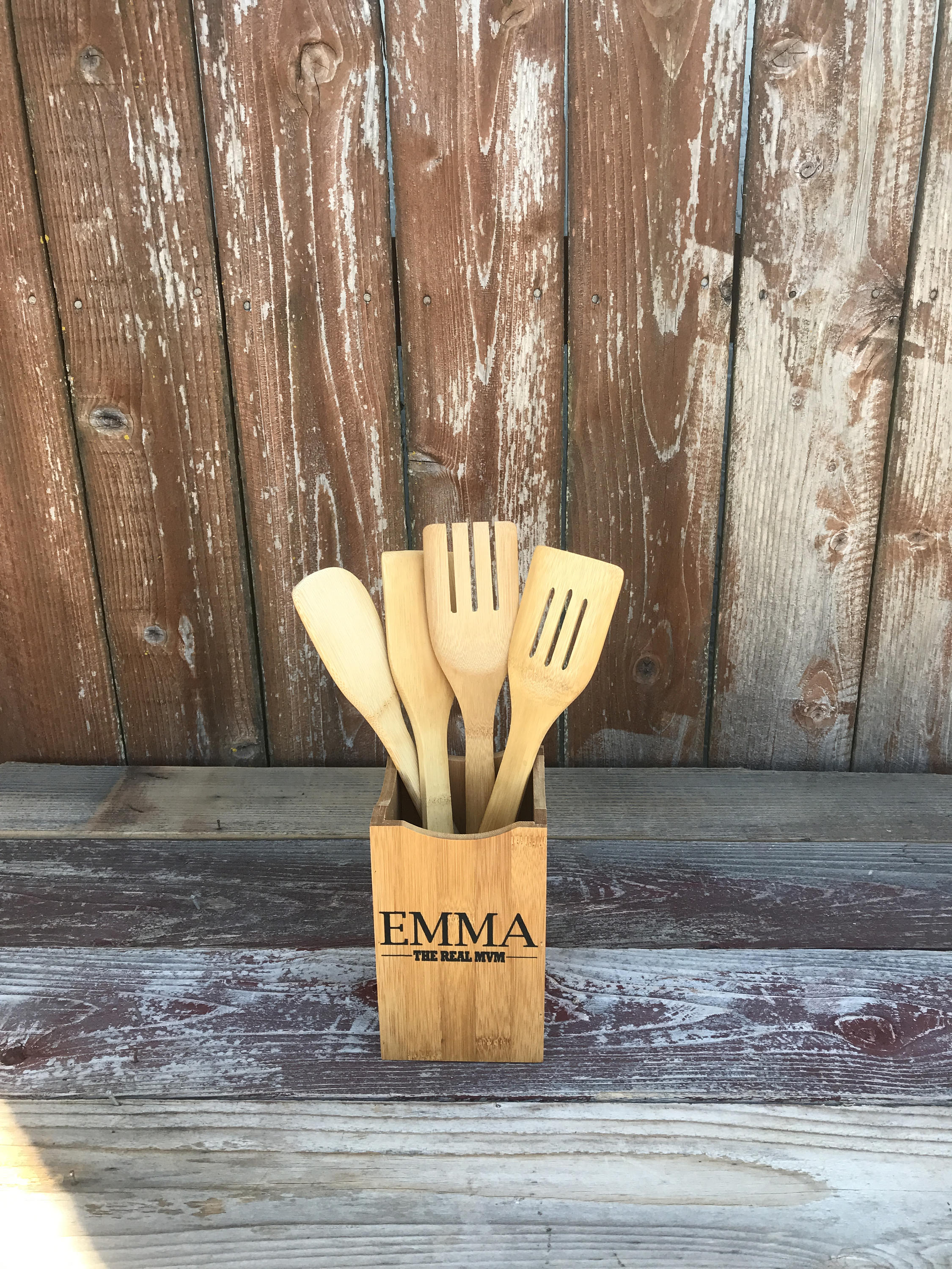 Custom Utensil Holder Personalized Kitchen Utensils Custom Etsy