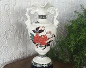 Imari Vase by James Kent Old Foley quot Eastern Glory quot Chinois 牡丹 Botan 花王 Kaou Pioen Peony Blossoms 蝶 Butterflies Chinoiserie England Free S H