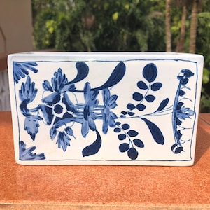 Guelders Four Rivers Delft Flower Brick Chinois Floral Vase Delfts Blauw Vaas Tulipiere Frog Tulipier Pique Fleur Brush Pot