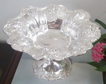 R&B Sterling Compote Francis I Footed Pedastel Bowl by Reed and Barton Francis 1st Candy Dish .925 USA Solid Silver 925/1000 *Free sh