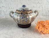 Koransha Bonbon Dish 飴蓋物 Ame Futamono 金彩 竹林 文 quot Gold Bamboo Grove Statement quot Old Pattern Lidded Bowl Deksel Pot Meiji Period Japan Free SH