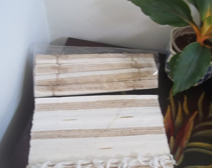 Hand Woven twig Placemats 5 Piece Set Large Etsy