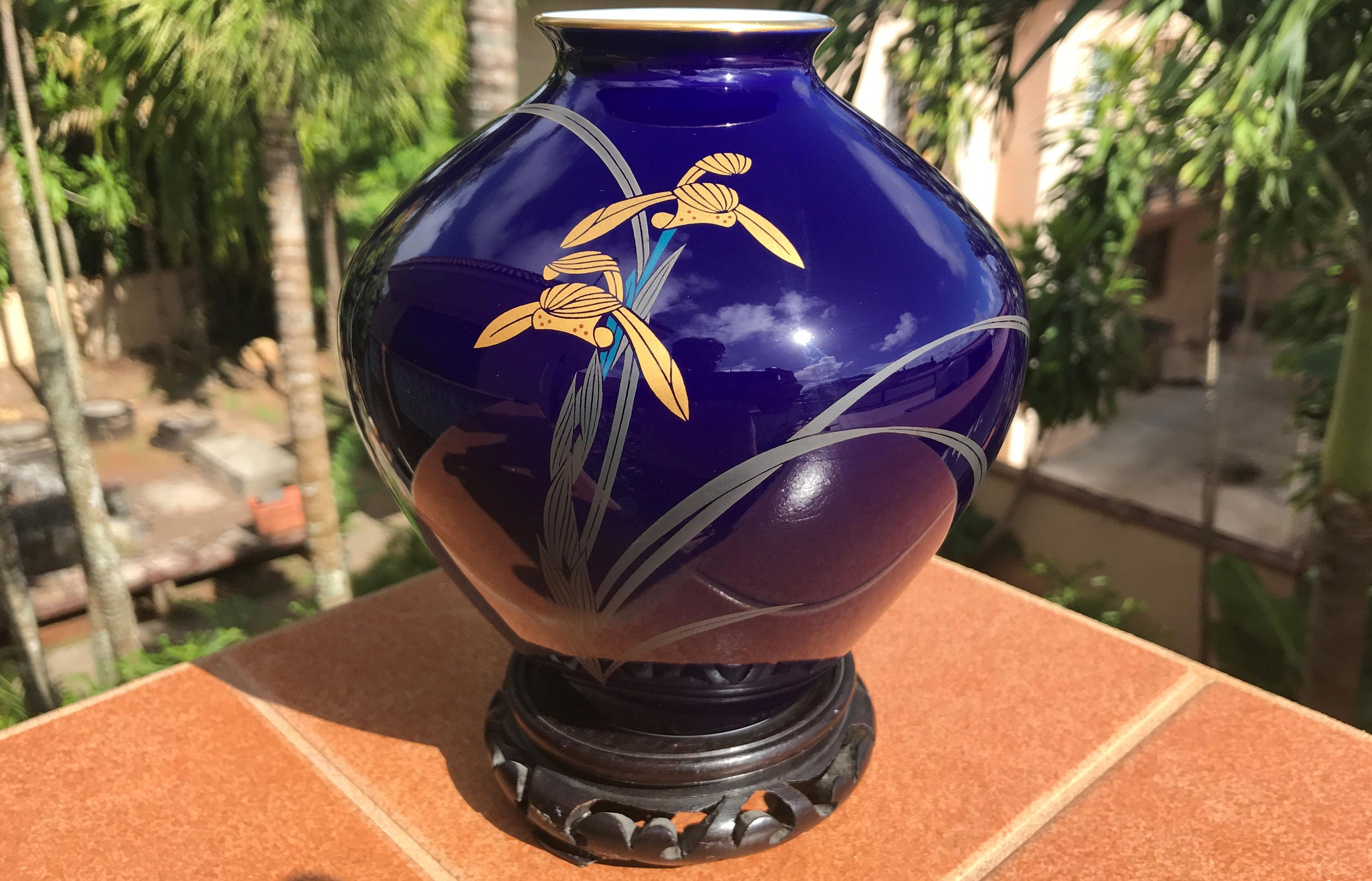 アンティーク オランダ ジンボトル 陶器 花瓶 フラワーベース アムステルダム SOLDOUT-オランダ 20s Delft デルフト 陶器 帆船 ブルーインク