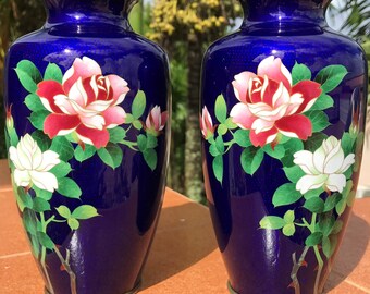 流行七宝 優泉七宝七宝花瓶花紅薔薇レッドローズ薔薇ホワイトローズ