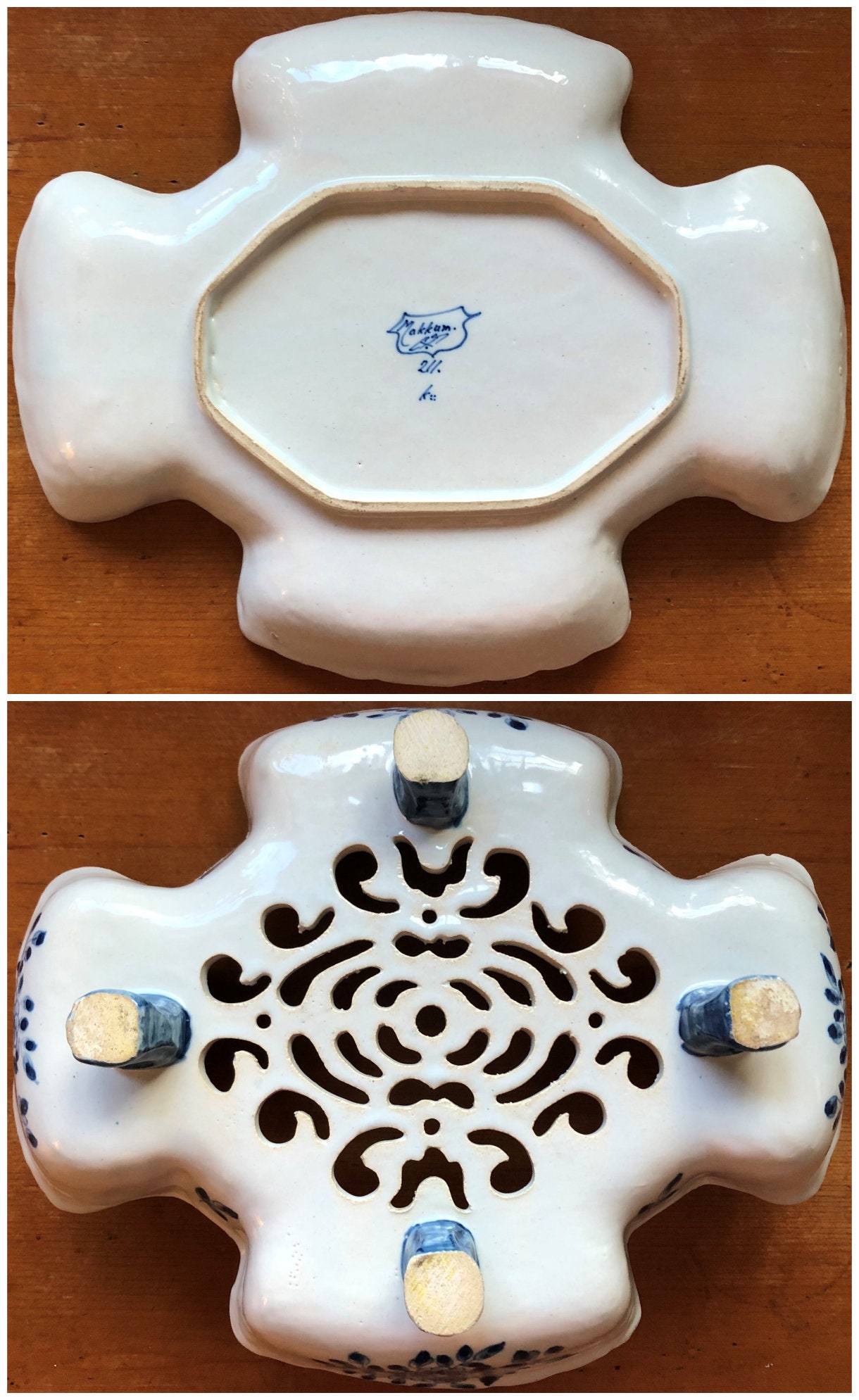 Tichelaar Makkum花器 Tichelaar Makkum large handpainted Delft