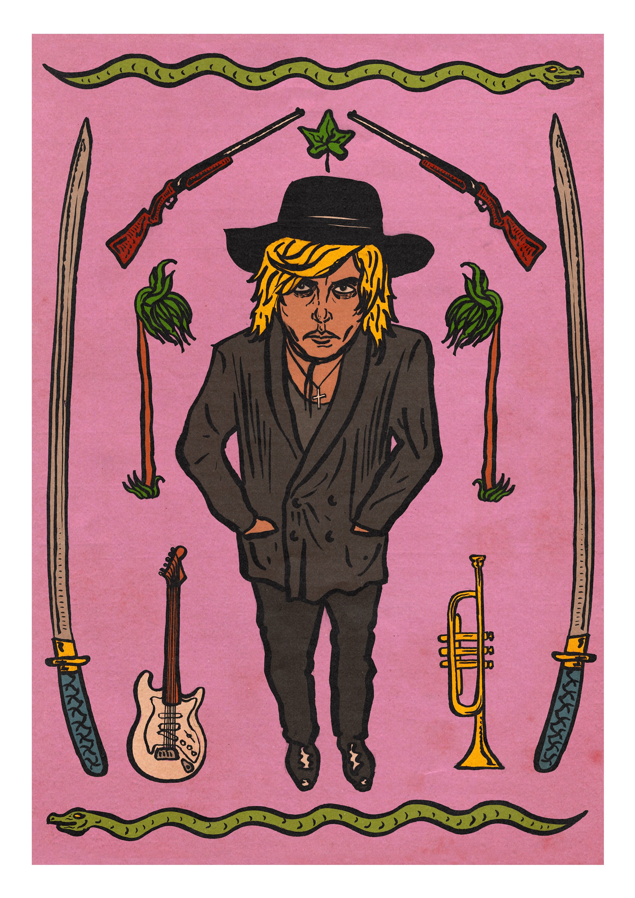 The Gun Club Jeffrey Lee Pierce A3 Art Print Etsy