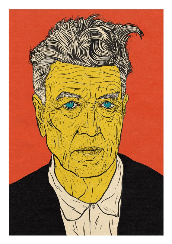 David Lynch A3 Illustration Print - Etsy