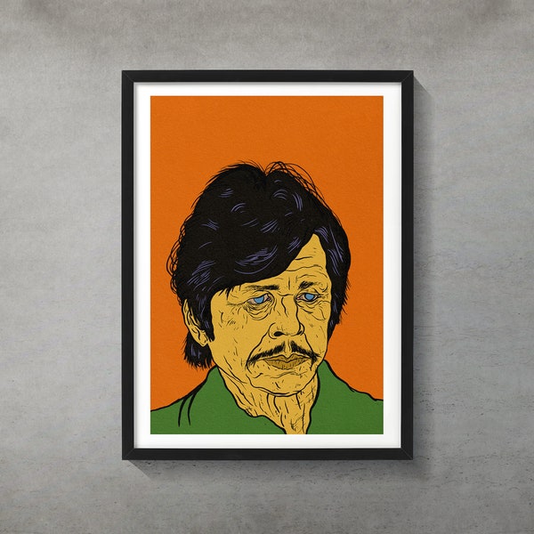 Charles Bronson Art Print Etsy