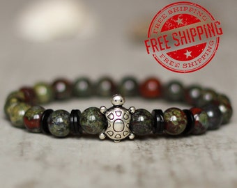 turtle bracelet animal bracelet with turtle green bracelet turtle jewelry wholesale gift for men bracelet men gift for birthday men gift