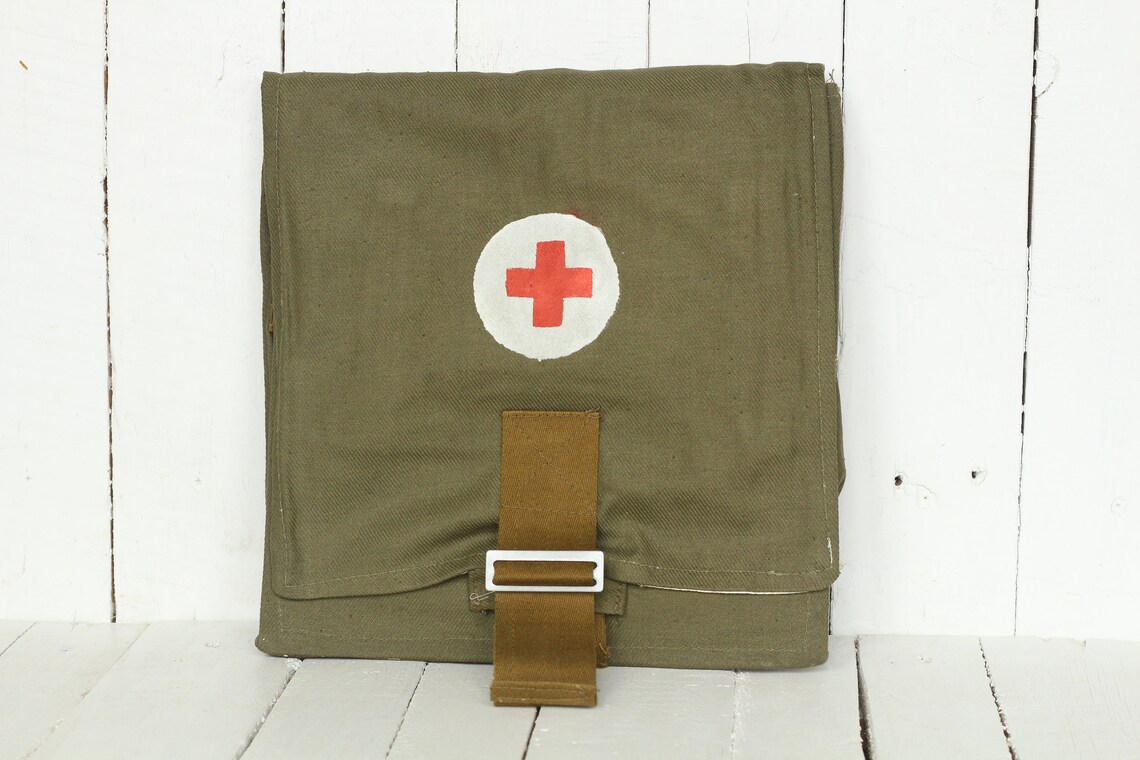 Vintage Medical Bag Army First Aid Pack Ussr Army Bag Vintage Etsy