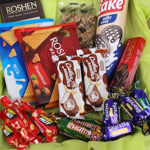 Gift sweet box of sweets Holiday gift family tea party Friends meeting sweet treat Gift box of sweets Sweet assortment Ukrainian treat