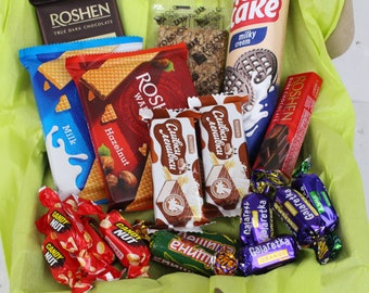 Geschenk süße Bonbonniere Urlaubsgeschenk Familie Teeparty Freunde treffen süße Leckerei Geschenkbox von Süßigkeiten Sweet Sortiment Ukrainischen Leckerei