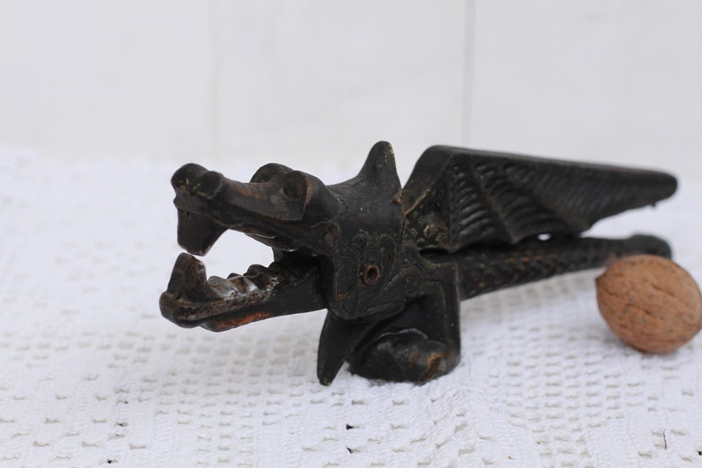 Vintage Soviet Nutcracker Dragon Painted Metal Steel Dragon | Etsy