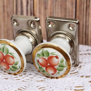 Soviet Door Handle Vintage Handle Antique Door Handle Rare Handle Flower Door Handle Vintage Handles Ceramic Door Handles Door Hardware image 5