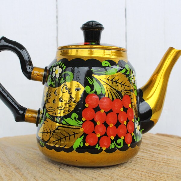 Metal Teapot Etsy