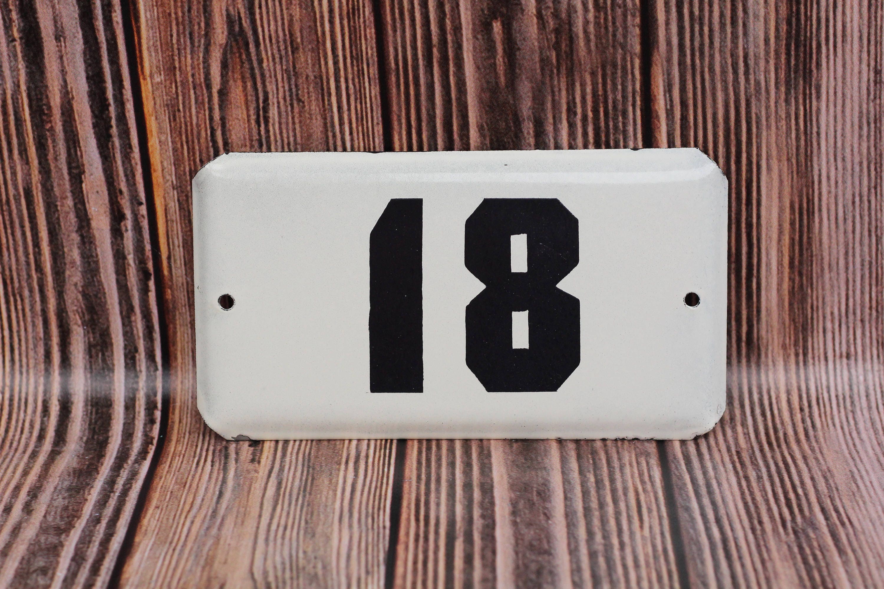 Enamel House Number Sign 18 Vintage Door Number Address Signs - Etsy