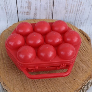 Vintage egg box Soviet container for eggs Plastic Egg Box Egg Holder Old Egg Basket Soviet egg carrier Box 10 eggs Easter egg decor