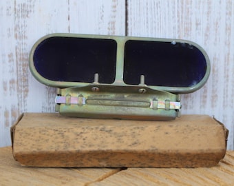 Safety glasses Antique glasses Work glasses for work flaming brightness light protection from heating furnaces Vintage Soviet glasses